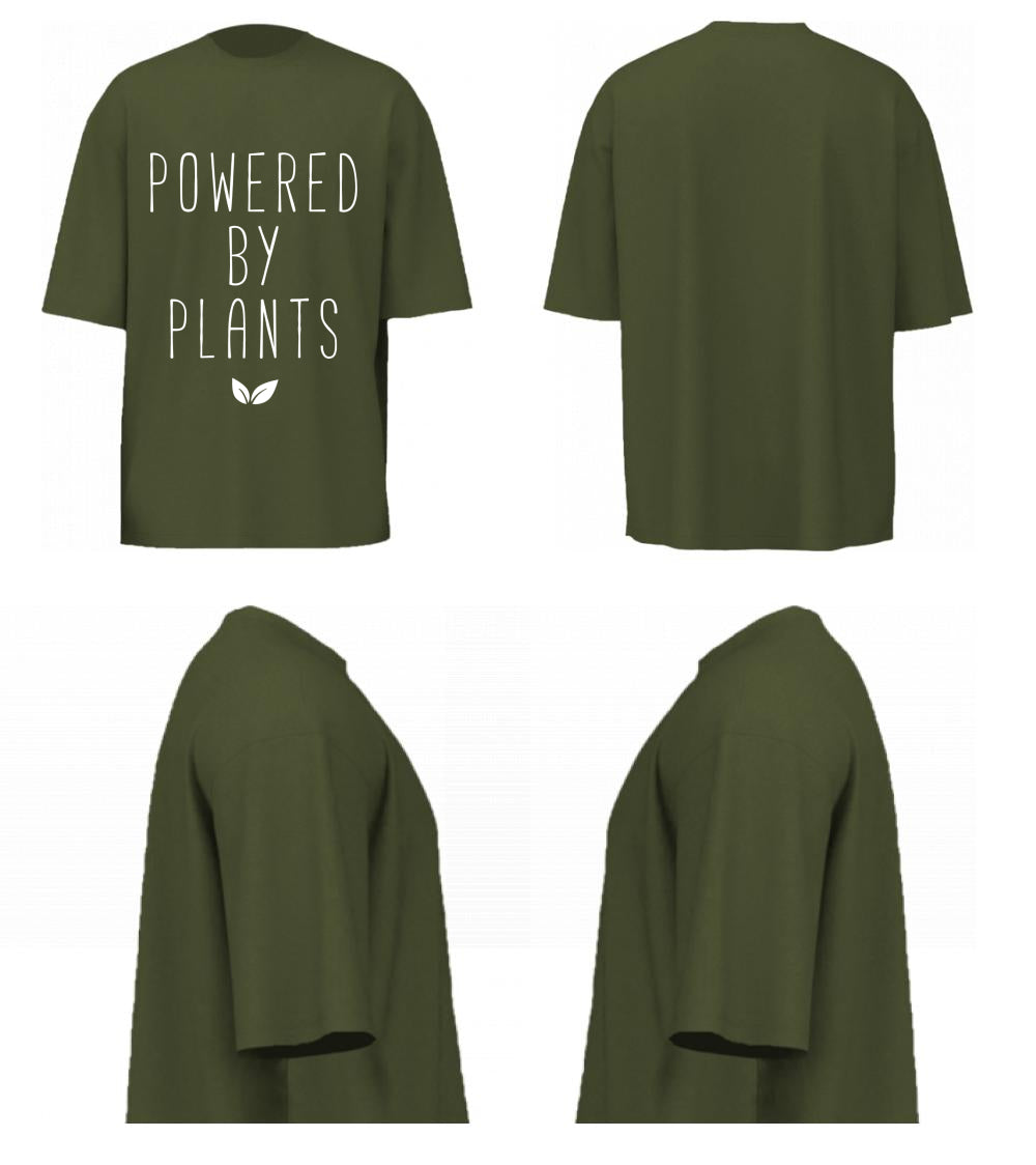 Powered by Plants (Olive Green)