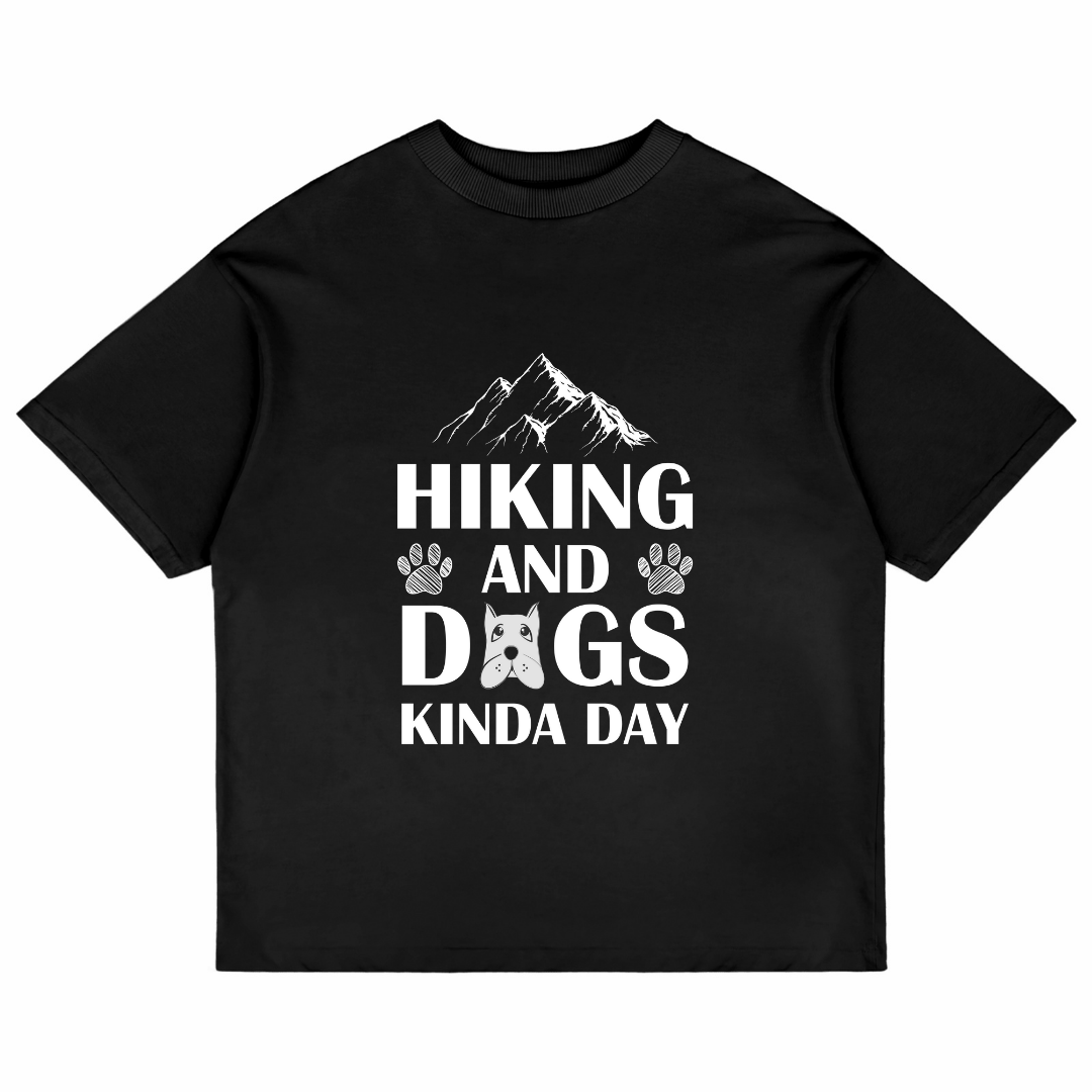 Hiking And Dogs Kinda Day (Black)