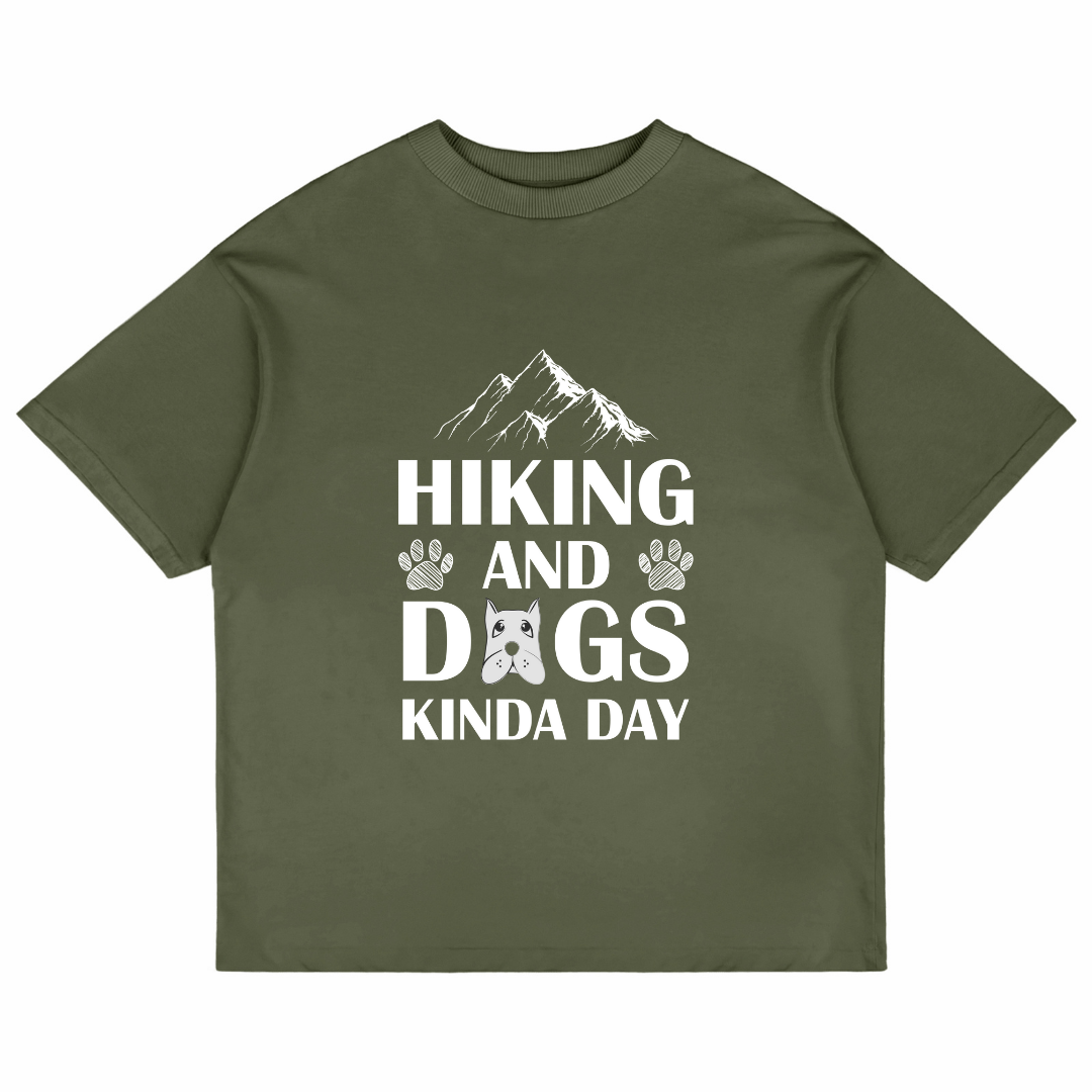 Hiking And Dogs Kinda Day (Olive Green)