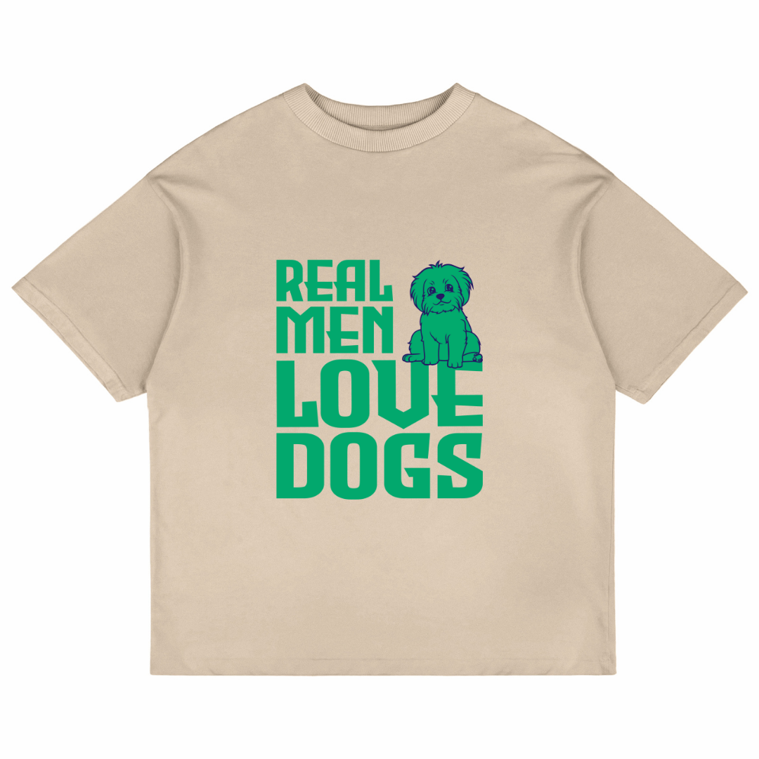 Real Men Love Dogs (Beige)