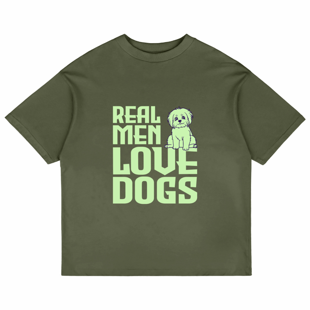 Real Men Love Dogs (Olive Green)