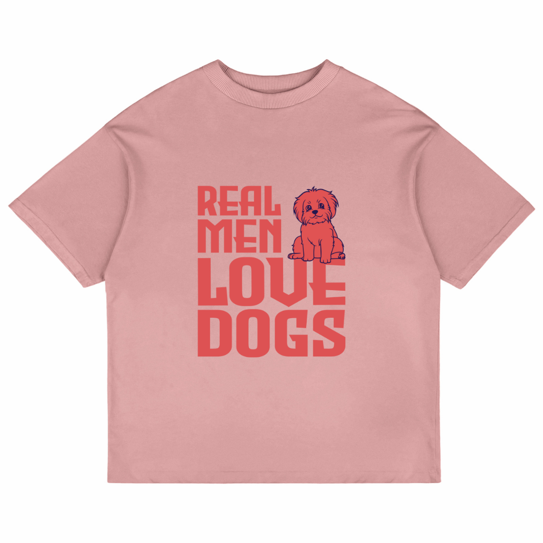 Real Men Love Dogs (Pastel Pink)