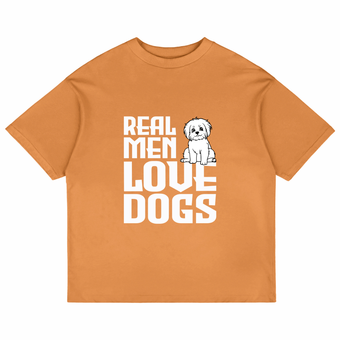 Real Men Love Dogs (Peach)
