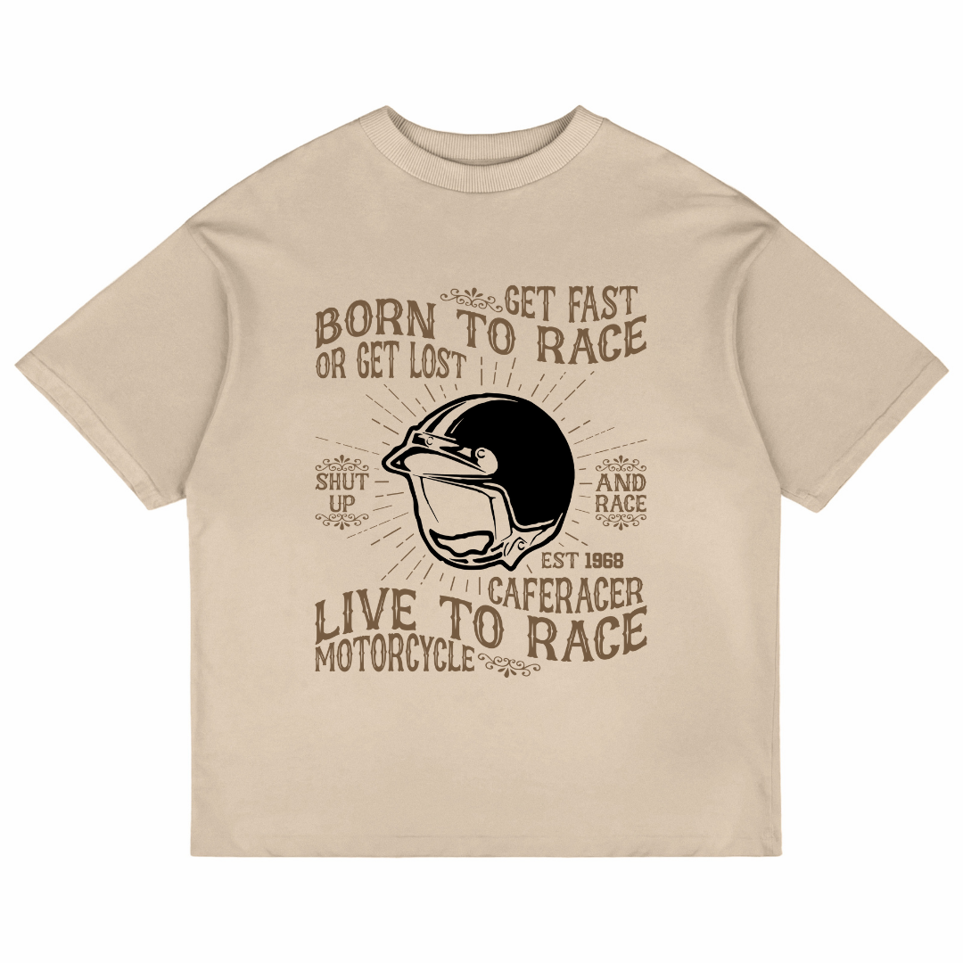 Born To Race (Beige)