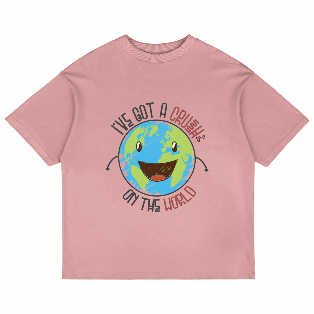 I've Got A Crush On The Earth (Pastel Pink)