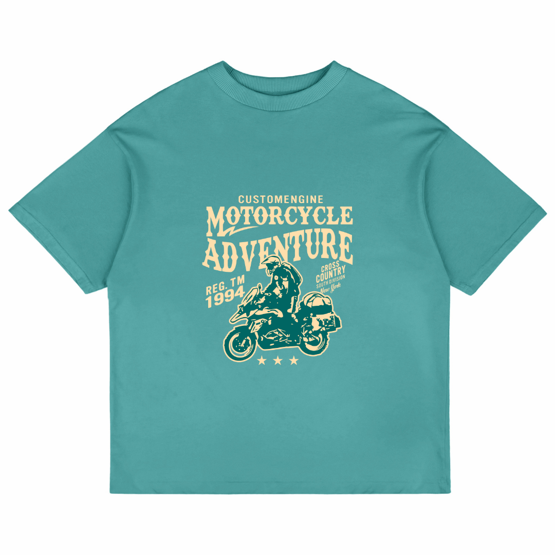 Motorcycle Adventure (Dusty Turquoise)