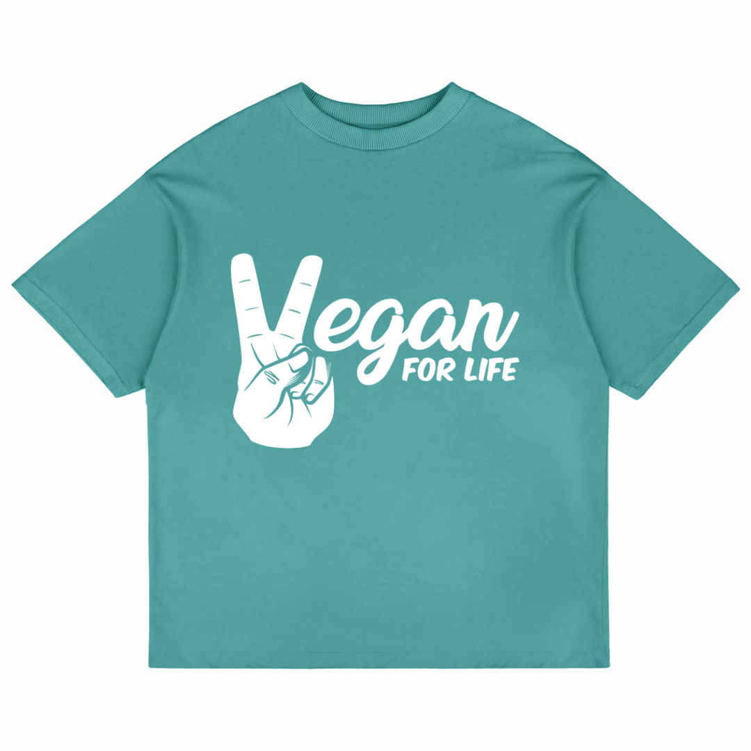 Vegan For Life (Dusty Turquoise)