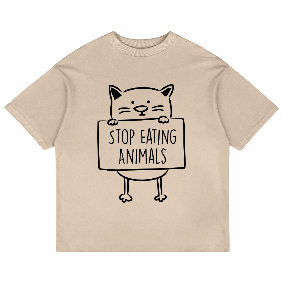 Stop Eating Animals (Beige)