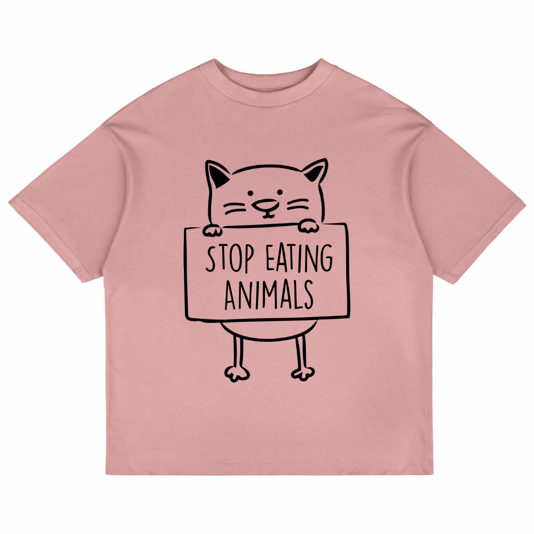 Stop Eating Animals (Pastel Pink)
