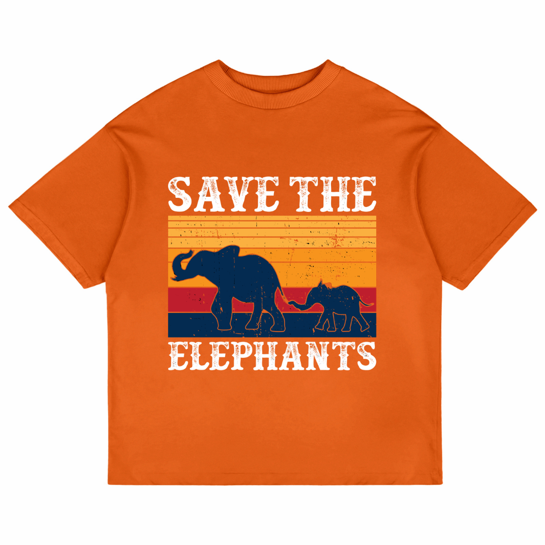 Save The Elephants (Orange)
