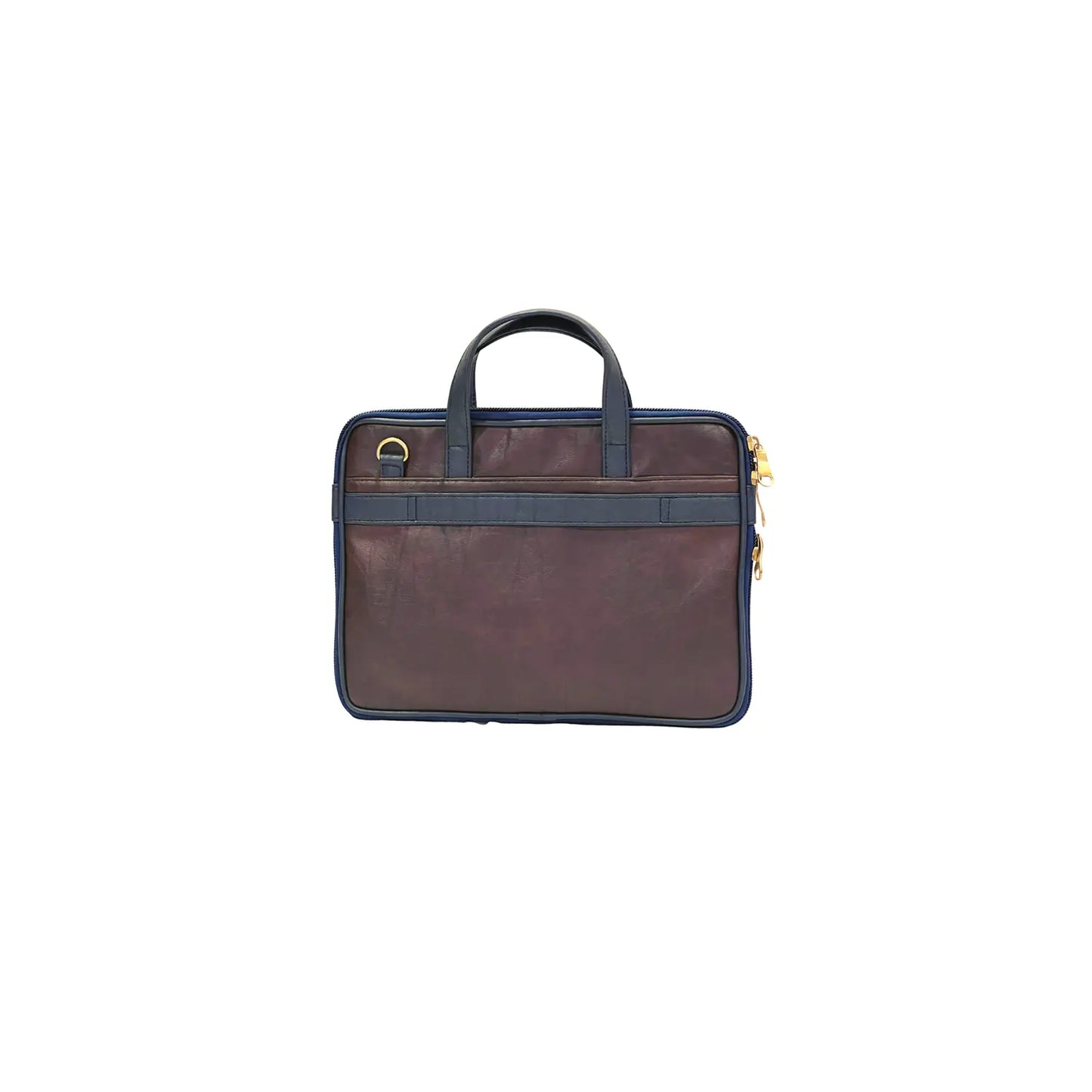 Brown & Blue Expandable 14" Laptop Bag