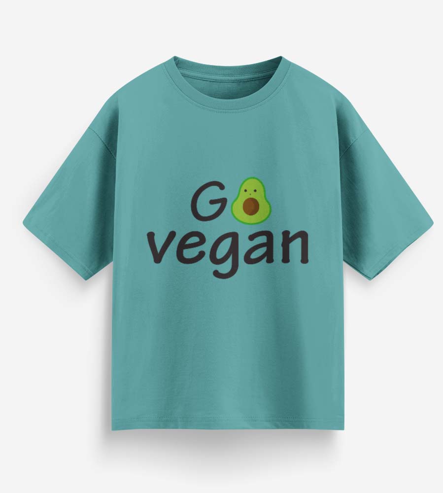 Go Vegan (Dusty Turquoise)