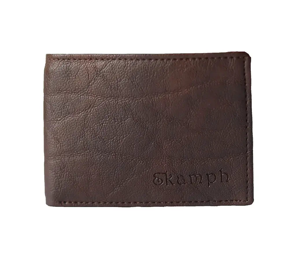 Brown Blue Men's Wallet