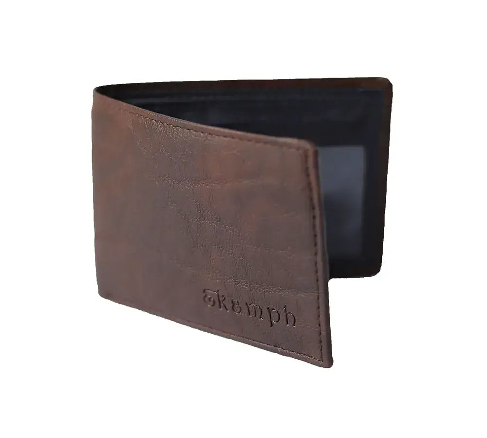 Brown Blue Men's Wallet