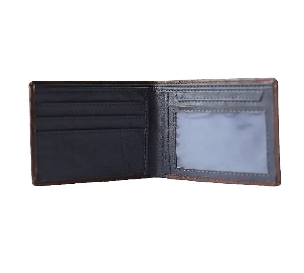 Brown Blue Men's Wallet
