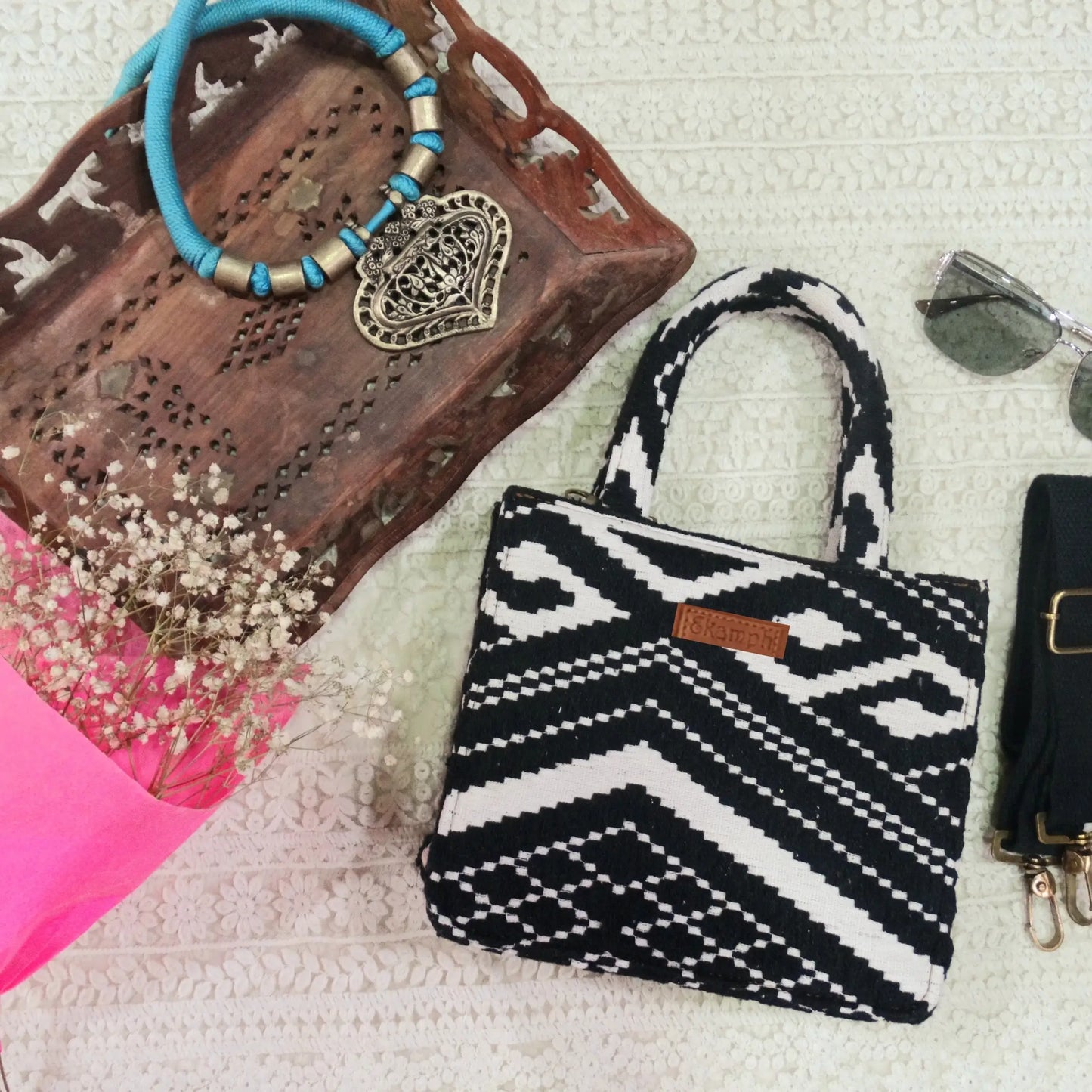 Monochrome Vibes Mini Sling Bag