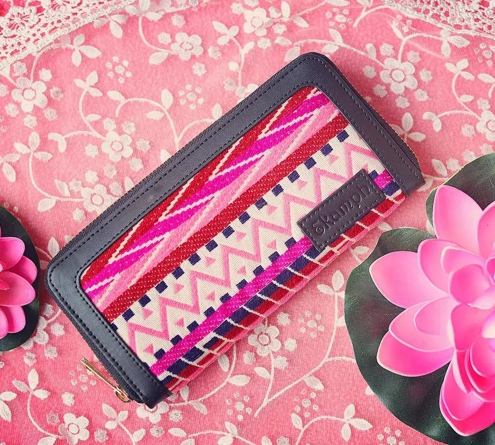 Pink Black Ladies Wallet