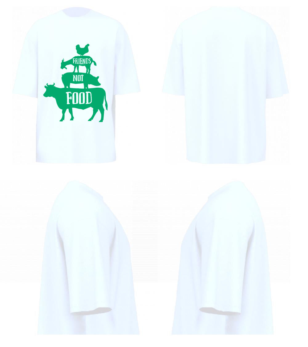 Friends Not Food (White)