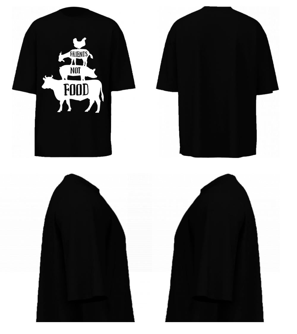 Friends Not Food (Black)
