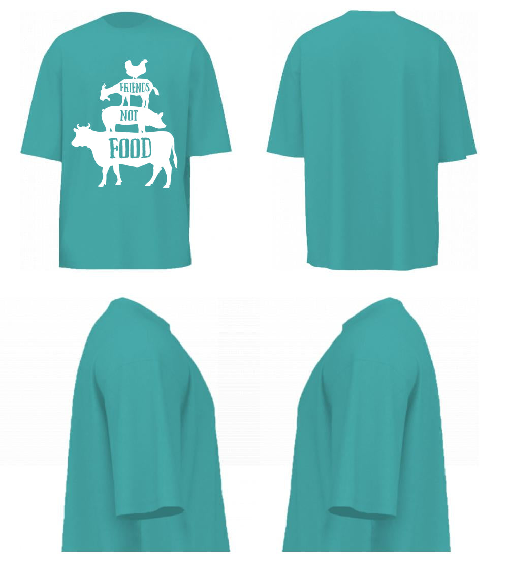 Friends not Food (Dusty Turquoise)
