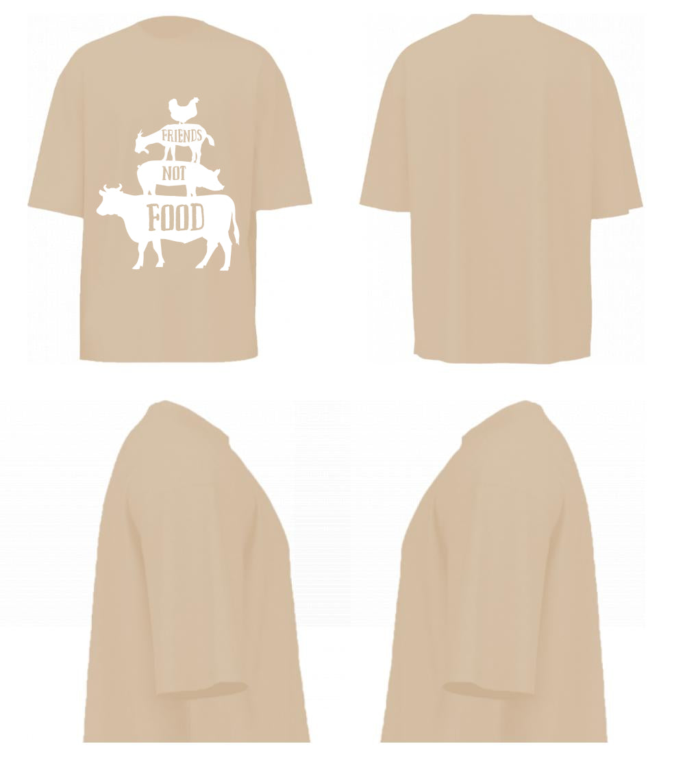 Friends Not Food (Beige)