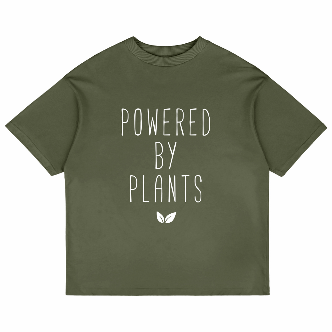 Powered by Plants (Olive Green)