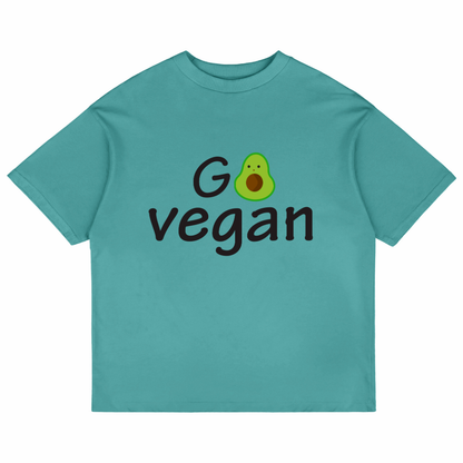 Go Vegan (Dusty Turquoise)