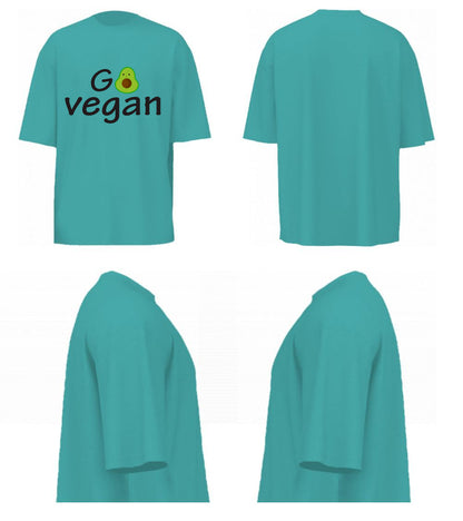 Go Vegan (Dusty Turquoise)