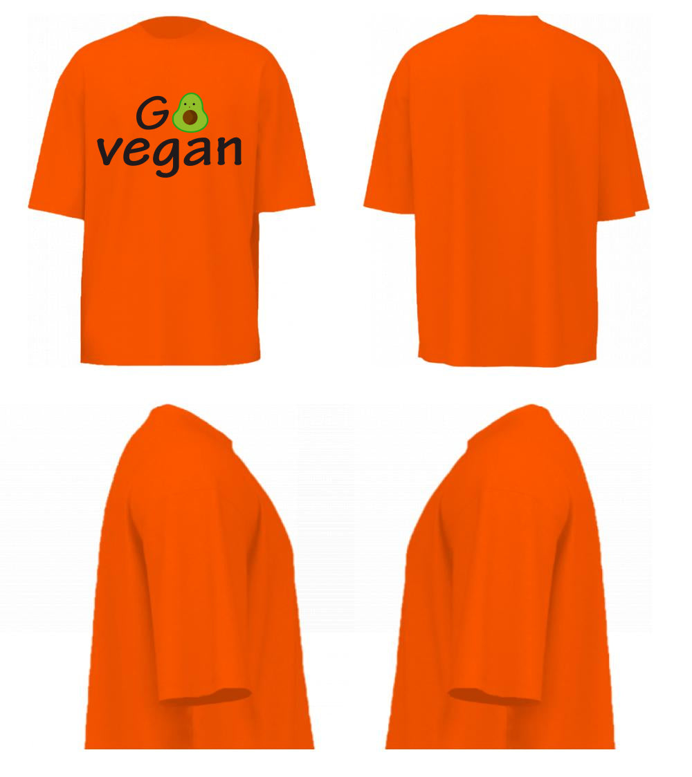 Go Vegan (Orange)