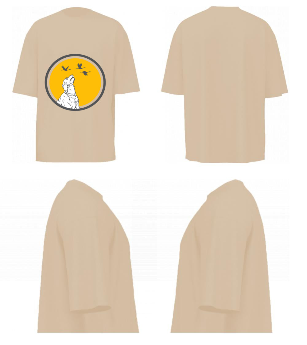 Dog With Birds (Beige)