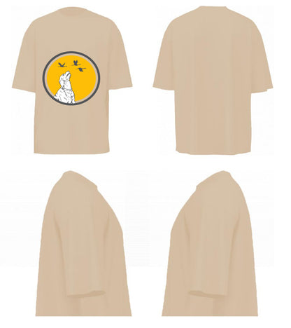 Dog With Birds (Beige)