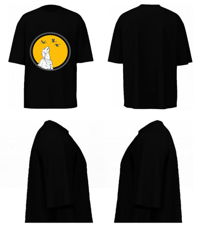 Dog With Birds (Black)