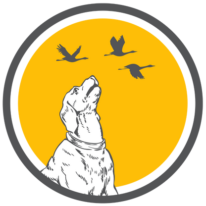 Dog With Birds (Forest Green)