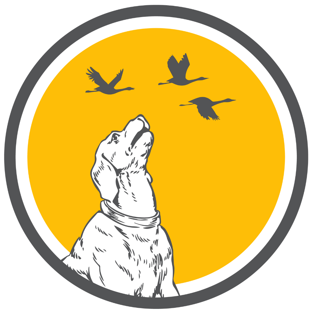 Dog With Birds (Olive Green)