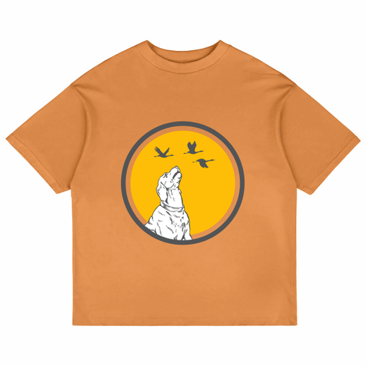 Dog With Birds (Peach)