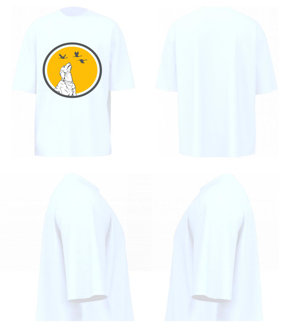 Dog With Birds (White)