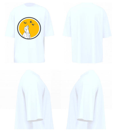 Dog With Birds (White)