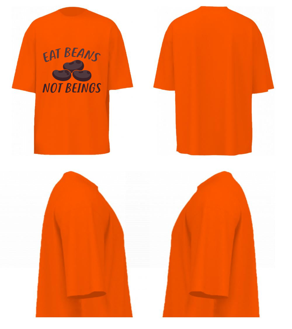 Eat Beans Not Beings (Orange)
