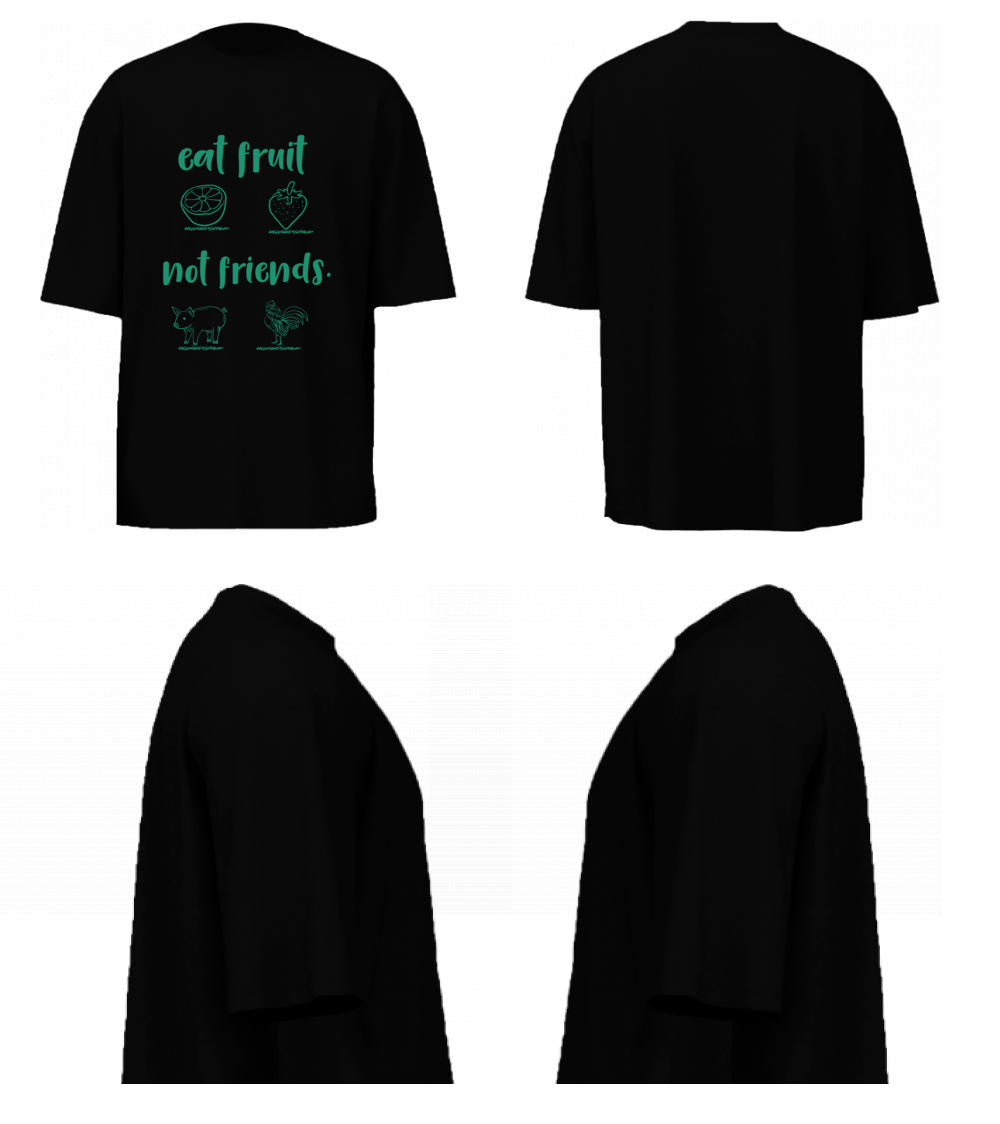 Eat Fruit Not Friends (Black)