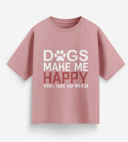 Dogs Make Me Happy (Pastel Pink)
