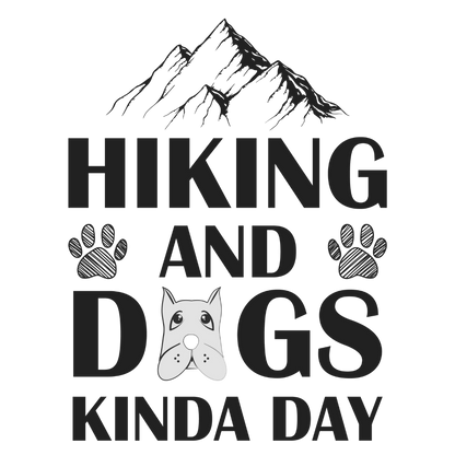 Hiking And Dogs Kinda Day (Pastel Pink)