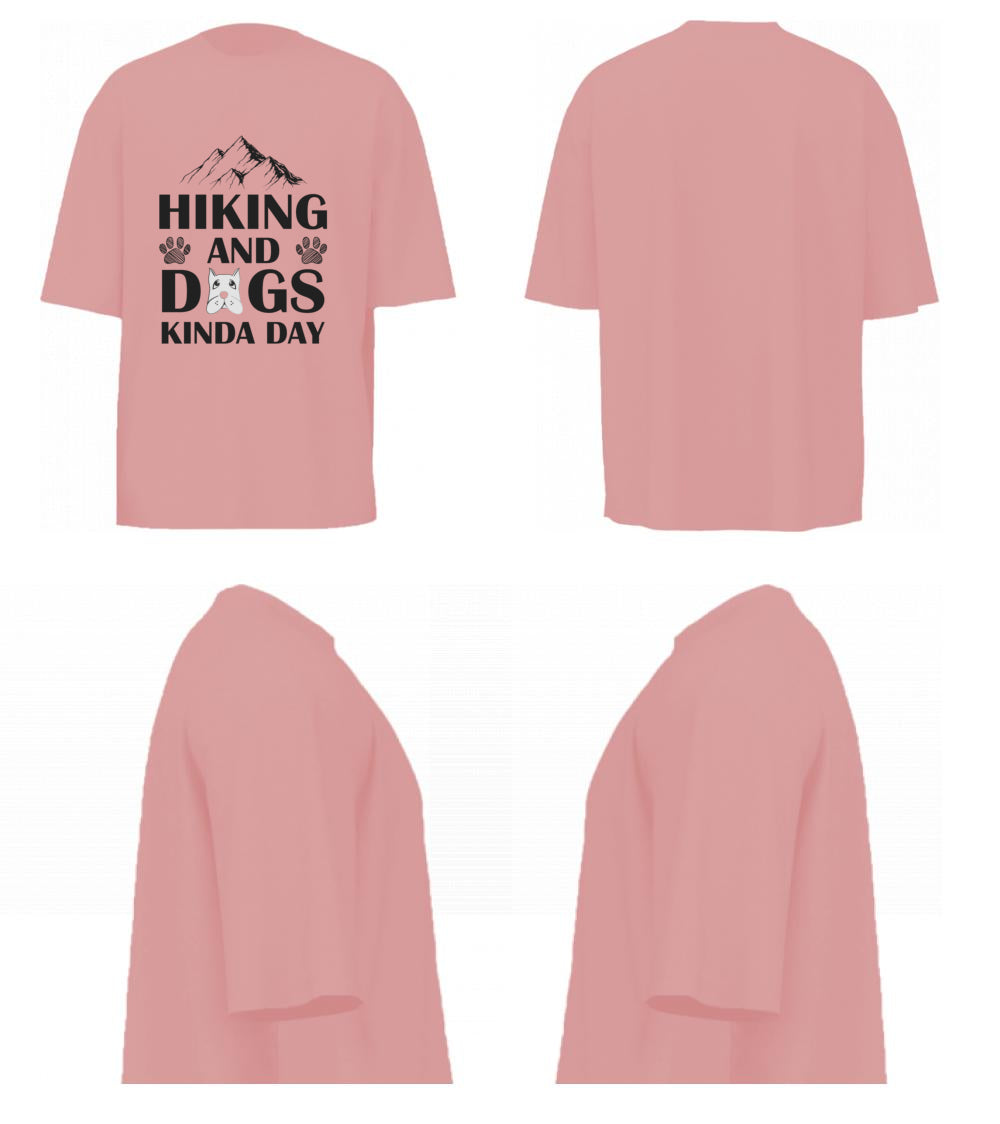 Hiking And Dogs Kinda Day (Pastel Pink)