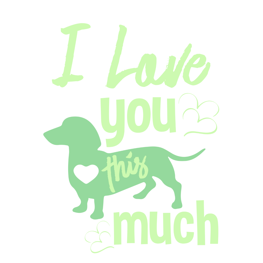 I Love You This Much (Dusty Turquoise)