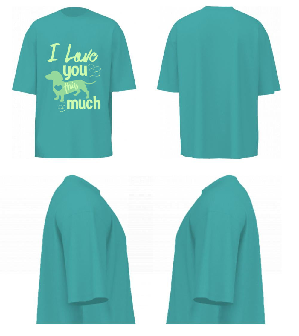 I Love You This Much (Dusty Turquoise)