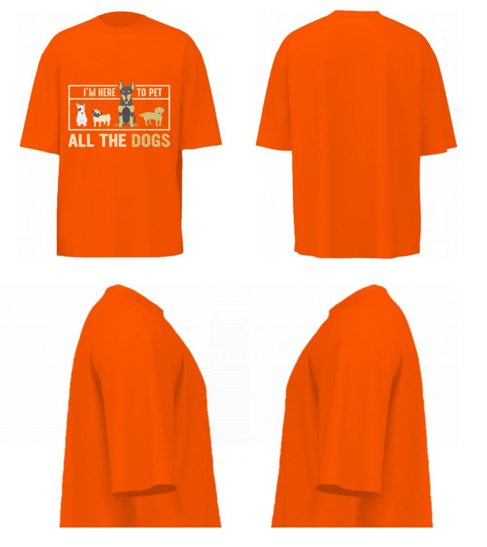 I'm Here To Pet All The Dogs (Orange)