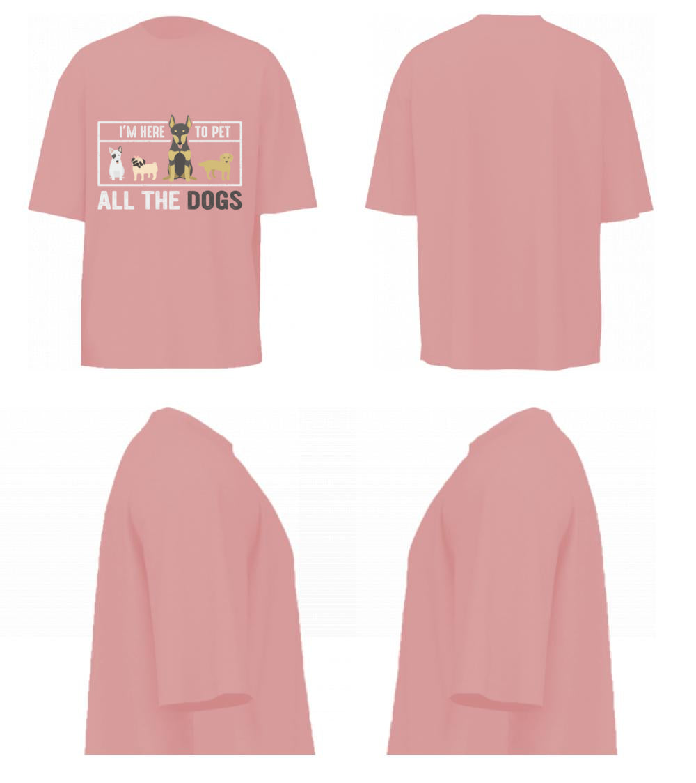 I'm Here To Pet All The Dogs (Pastel Pink)