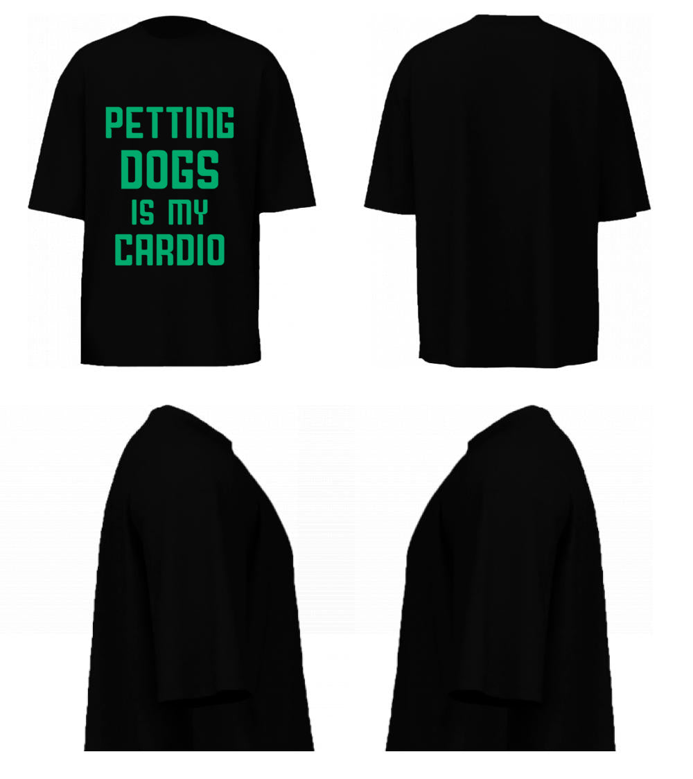 Petting Dogs Is My Cardio (Black)