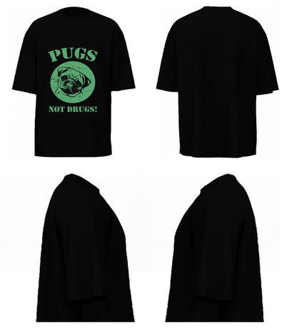 Pugs Not Drugs (Black)