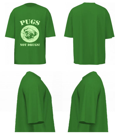 Pugs Not Drugs (Forest Green)