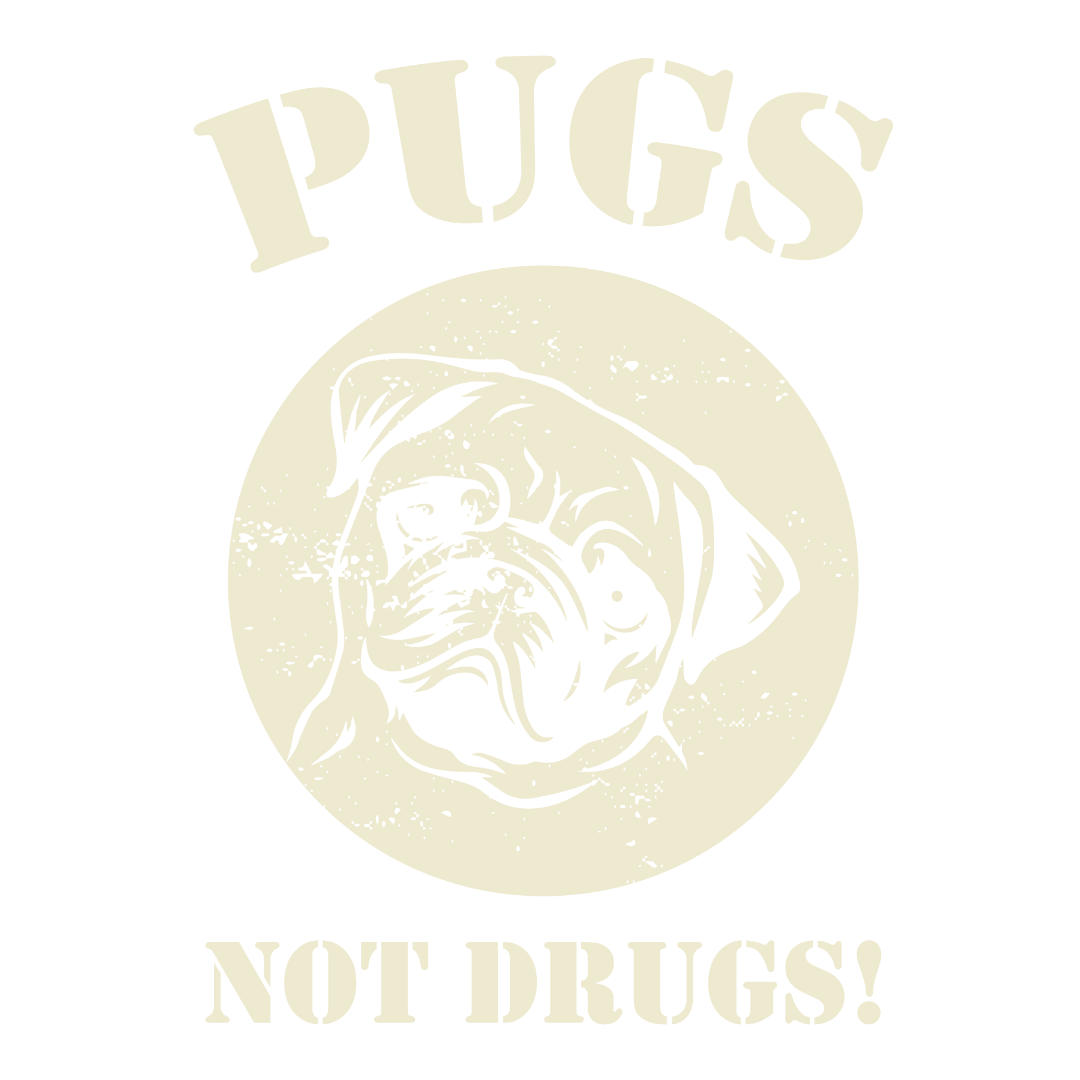 Pugs Not Drugs (Orange)